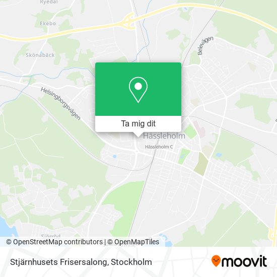 Stjärnhusets Frisersalong karta