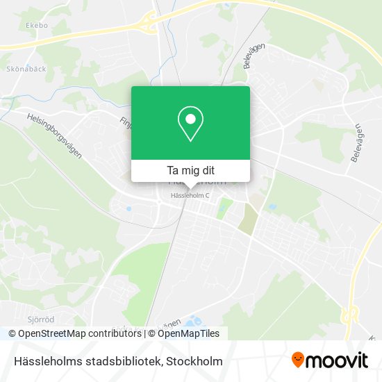 Hässleholms stadsbibliotek karta