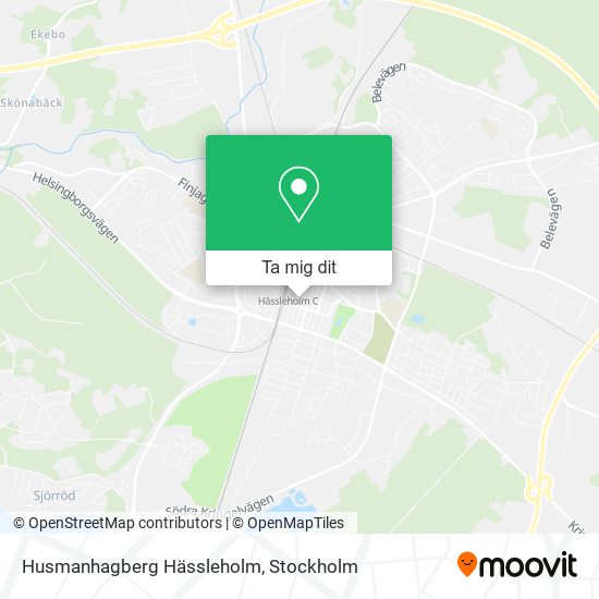 Husmanhagberg Hässleholm karta