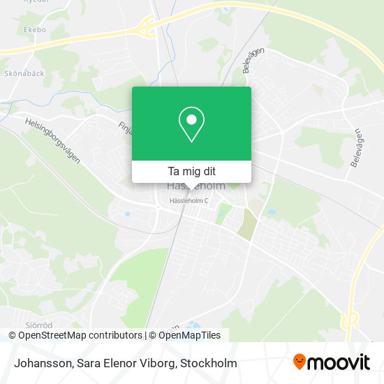 Johansson, Sara Elenor Viborg karta