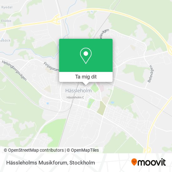 Hässleholms Musikforum karta