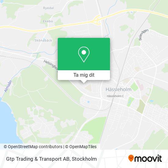Gtp Trading & Transport AB karta