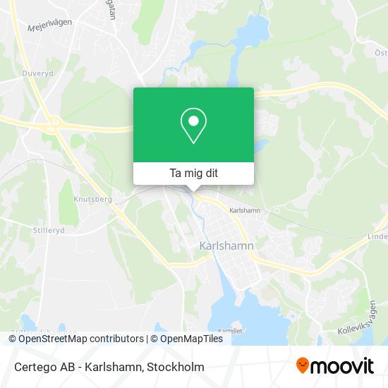 Certego AB - Karlshamn karta