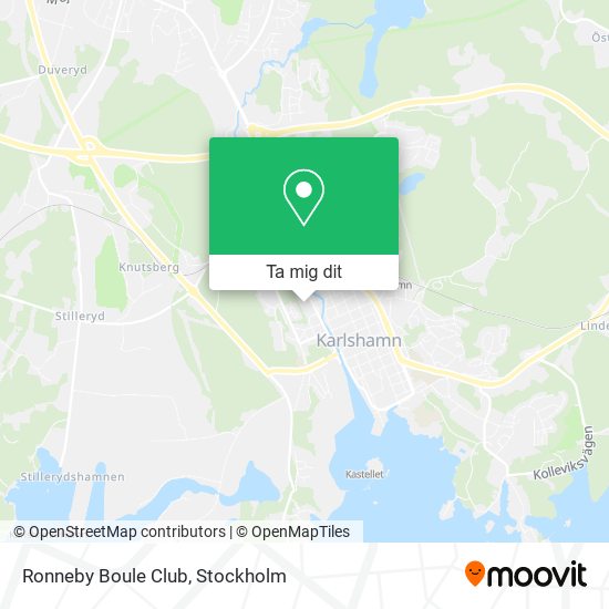Ronneby Boule Club karta