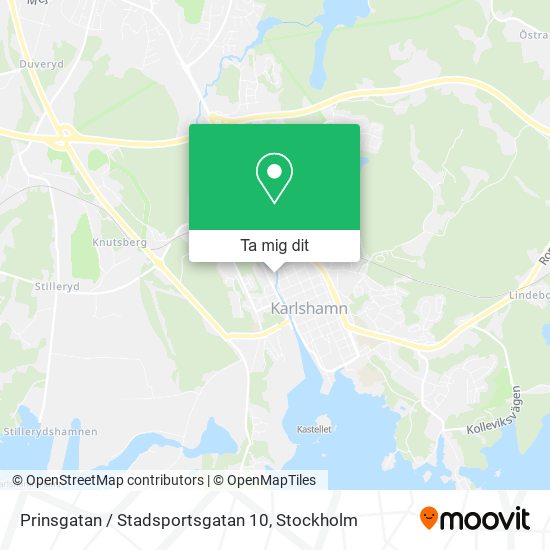 Prinsgatan / Stadsportsgatan 10 karta