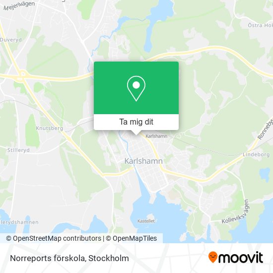 Norreports förskola karta