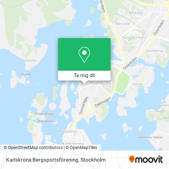 Karlskrona Bergsportsförening karta