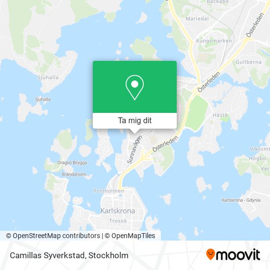 Camillas Syverkstad karta