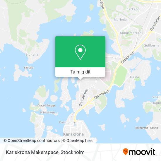 Karlskrona Makerspace karta