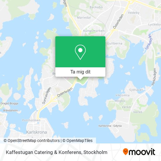 Kaffestugan Catering & Konferens karta