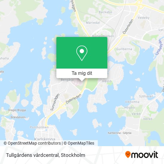 Tullgårdens vårdcentral karta