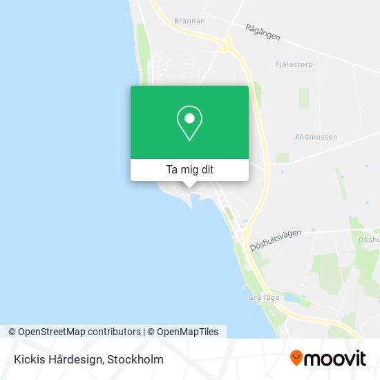 Kickis Hårdesign karta