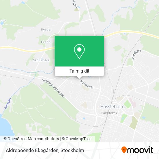 Äldreboende Ekegården karta