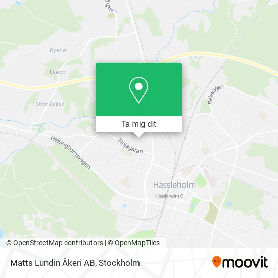 Matts Lundin Åkeri AB karta