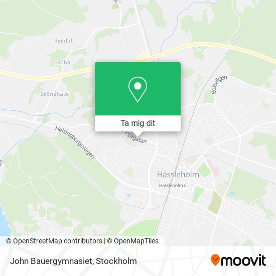 John Bauergymnasiet karta