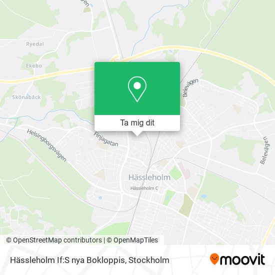 Hässleholm If:S nya Bokloppis karta