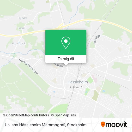 Unilabs Hässleholm Mammografi karta