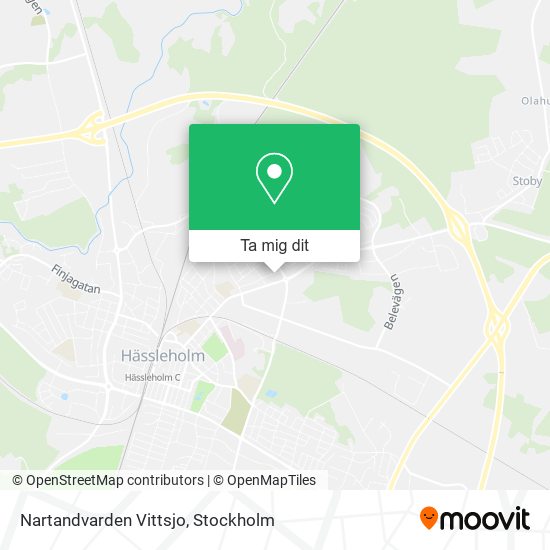 Nartandvarden Vittsjo karta