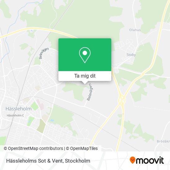 Hässleholms Sot & Vent karta