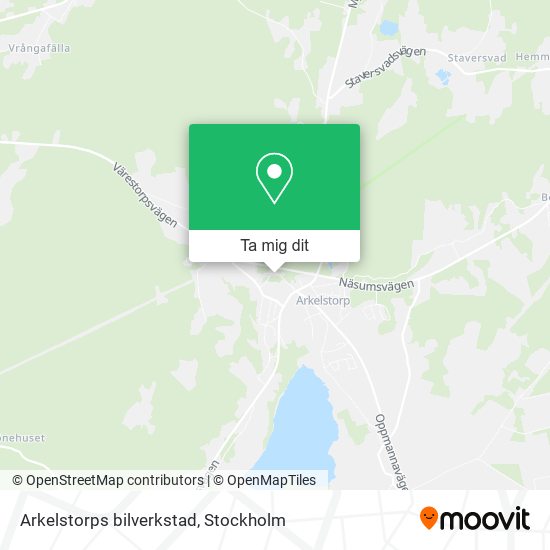 Arkelstorps bilverkstad karta