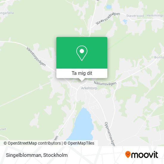 Singelblomman karta