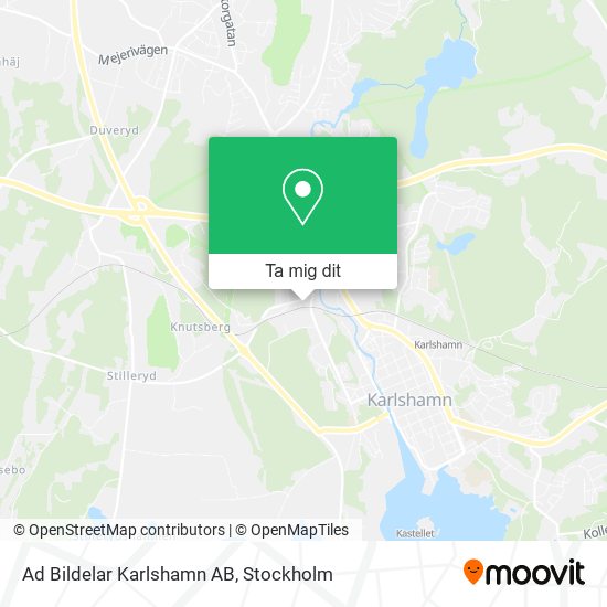 Ad Bildelar Karlshamn AB karta