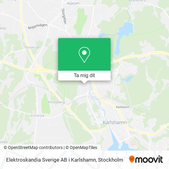 Elektroskandia Sverige AB i Karlshamn karta