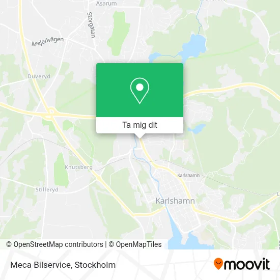 Meca Bilservice karta