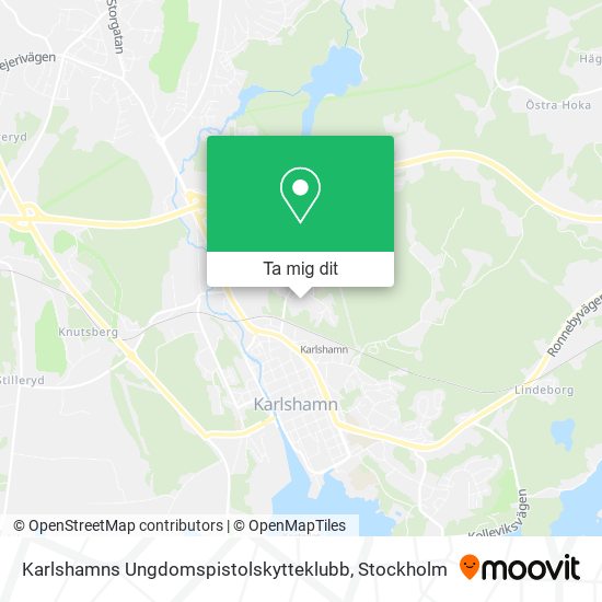 Karlshamns Ungdomspistolskytteklubb karta