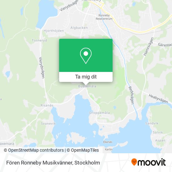Fören Ronneby Musikvänner karta