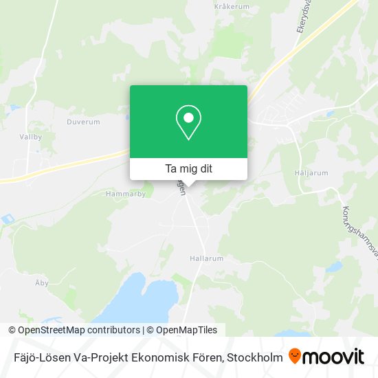 Fäjö-Lösen Va-Projekt Ekonomisk Fören karta