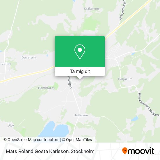 Mats Roland Gösta Karlsson karta