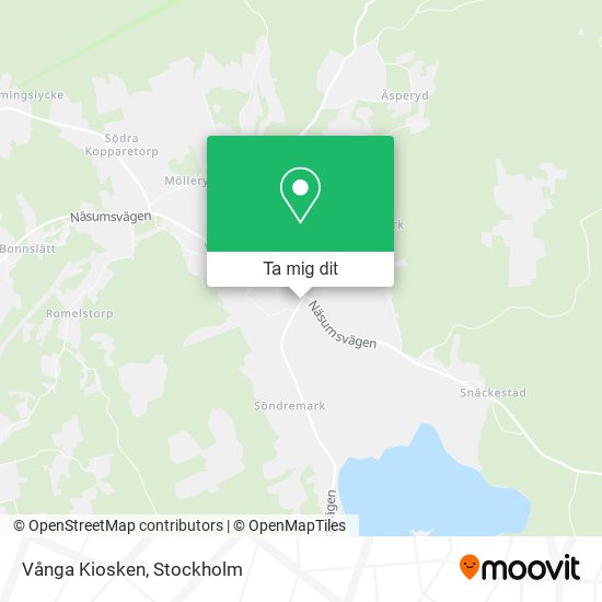 Vånga Kiosken karta