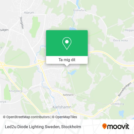 Led2u Diode Lighting Sweden karta