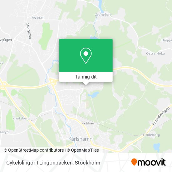 Cykelslingor I Lingonbacken karta