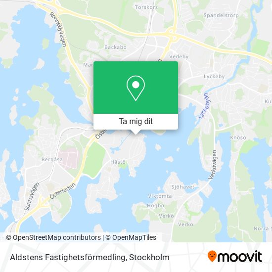 Aldstens Fastighetsförmedling karta