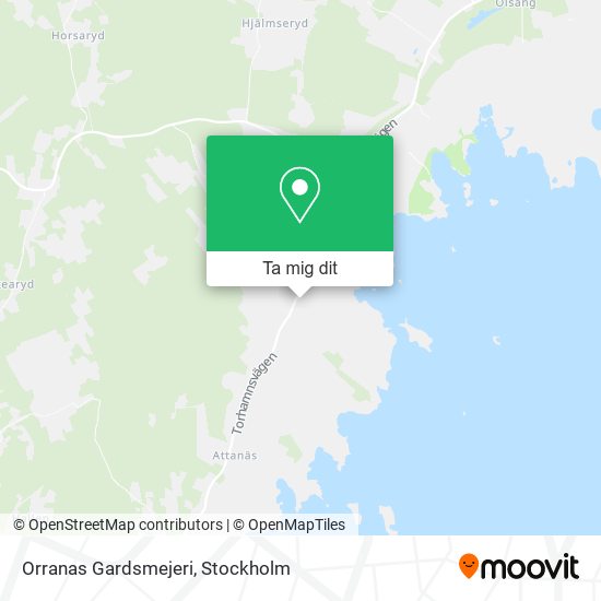 Orranas Gardsmejeri karta