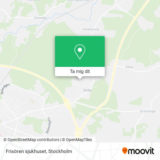 Frisören sjukhuset karta