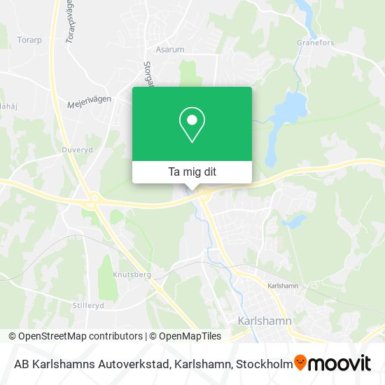 AB Karlshamns Autoverkstad, Karlshamn karta