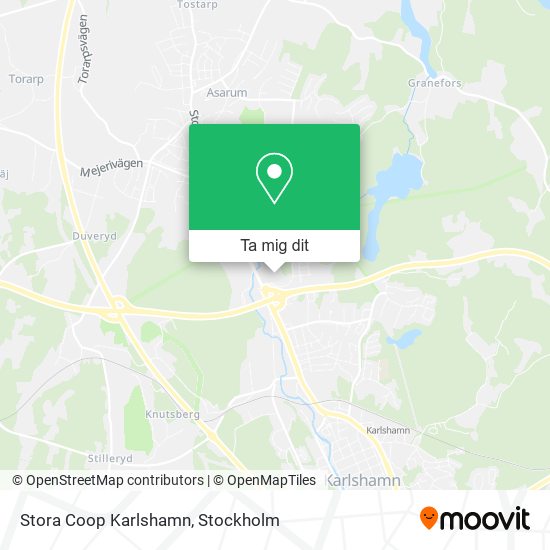 Stora Coop Karlshamn karta