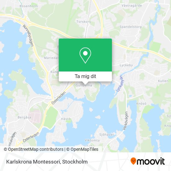 Karlskrona Montessori karta