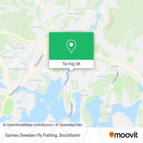 Sameo Sweden Fly Fishing karta