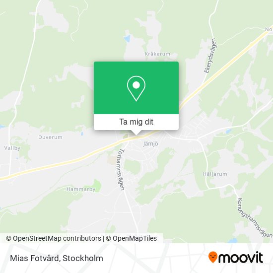 Mias Fotvård karta