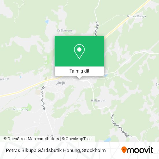 Petras Bikupa Gårdsbutik Honung karta