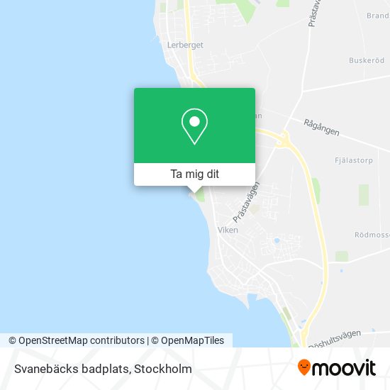 Svanebäcks badplats karta