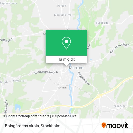 Bolsgårdens skola karta
