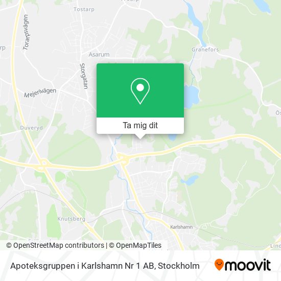 Apoteksgruppen i Karlshamn Nr 1 AB karta