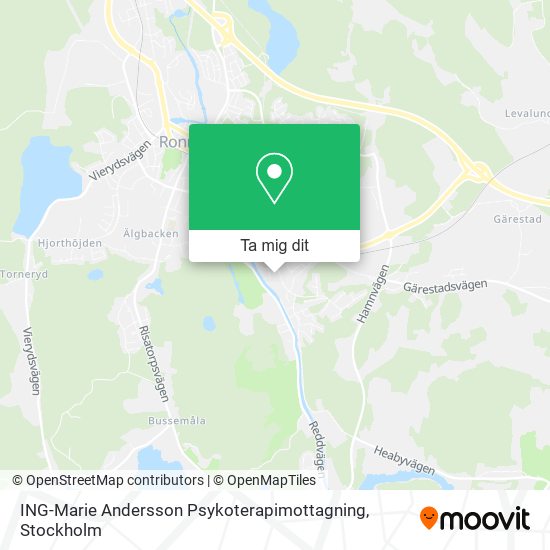 ING-Marie Andersson Psykoterapimottagning karta