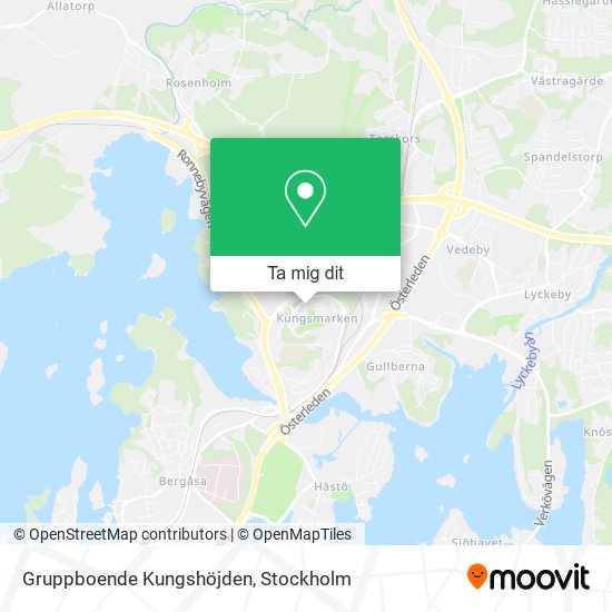 Gruppboende Kungshöjden karta