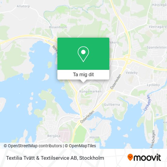 Textilia Tvätt & Textilservice AB karta